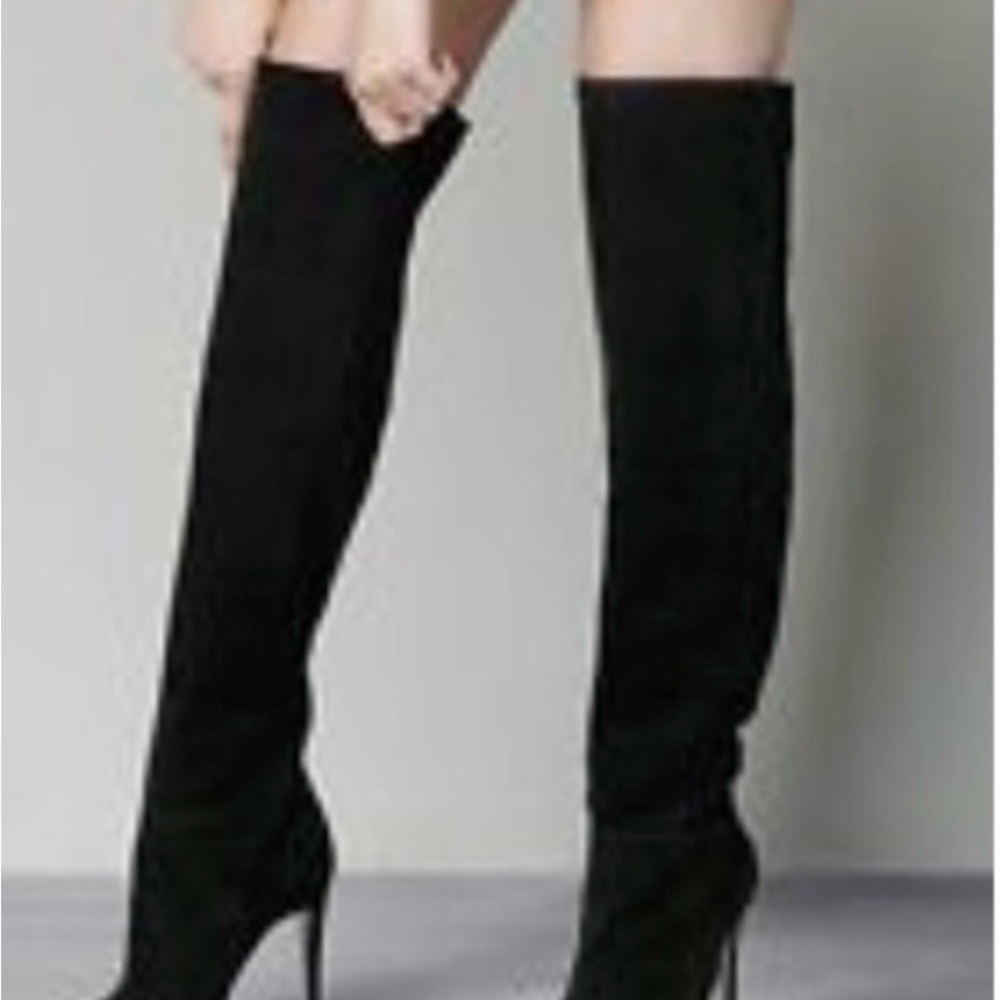 Aldo Black Over-the-Knee Stiletto Boots